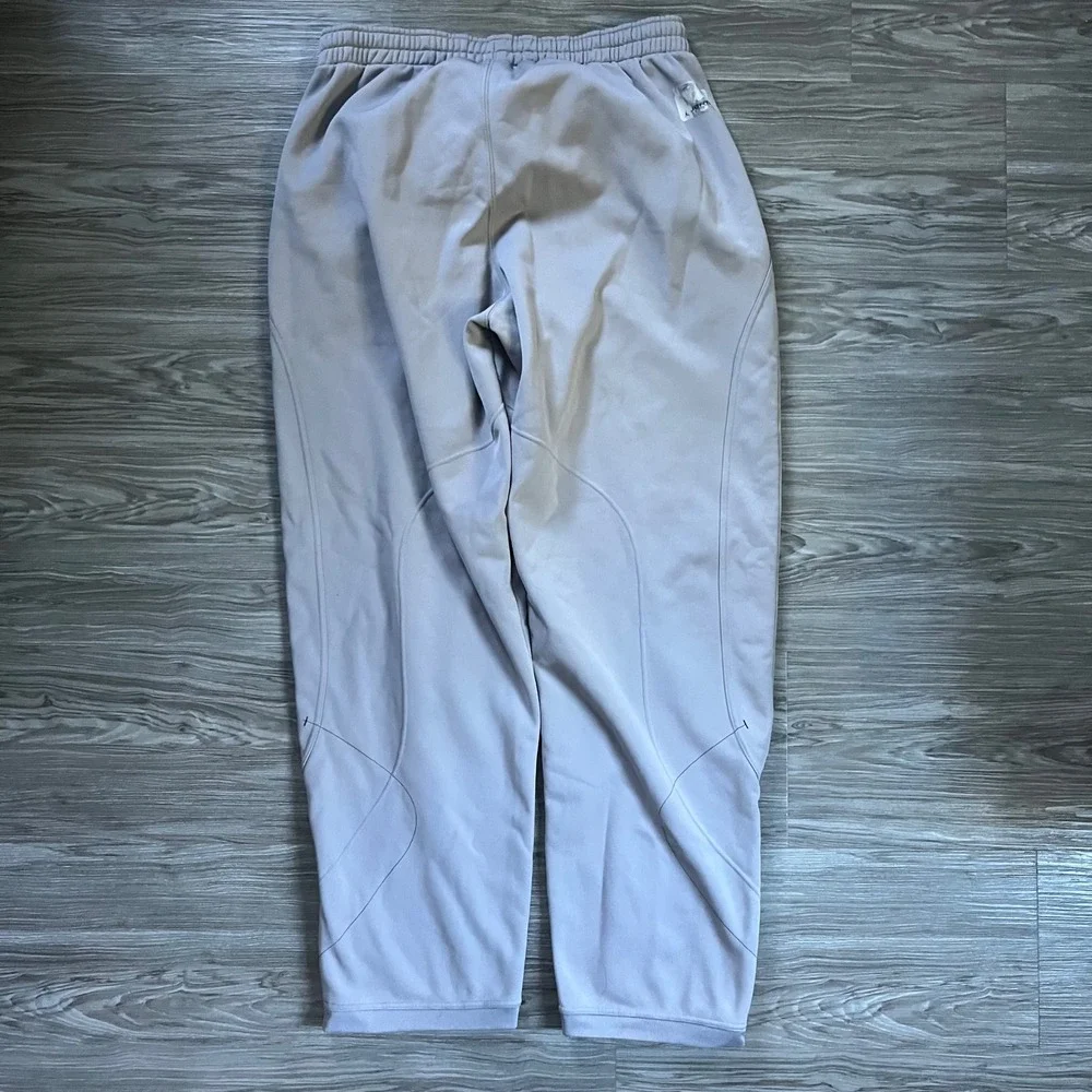 Y2K Jordan Training Men XXL Lavender Fleece Sweatpants Zipper Ankle Jumpman